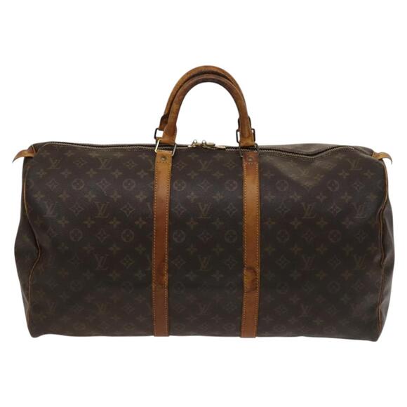 LOUIS VUITTON Monogram Keepall 55 Boston Bag M41424 - Picture 13 of 16